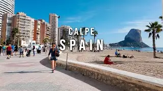 Calpe Spain 🇪🇸 Arenal Beach Walking Tour | Costa Blanca Essentials 4K