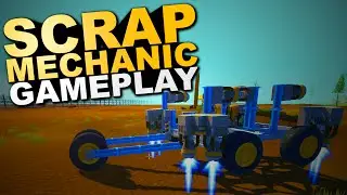 Scrap Mechanic - BUILDING A HOVERCRAFT, THRUSTERS & SENSORS #2 (Scrap Mechanic Gameplay)