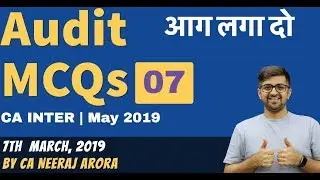 07 Audit MCQ May 2019  Chapter 2 Part 1 | CA Inter Audit Pen Drive Classes