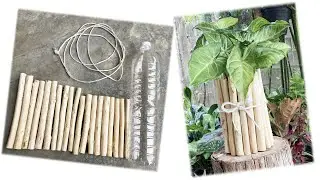 Recycle Tree Branches into pots. model 2