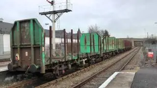 67007 6Z23 Inverness to Elgin arriving and shunting Elgin Yard