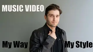 Stylish man model showreel in fashion music clip style