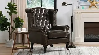 Jennifer Taylor Home Xavier Upholstered Wingback Arm Chair, 60360