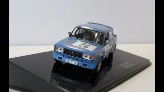 Lada 2105 VFTS #26 Rally 1986, IXO Models. Scale diecast model car 1:43. miniature car fans