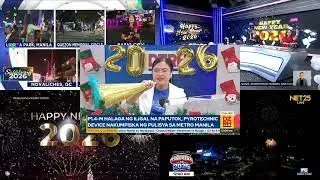 2026 New Year Countdown from 5 Television Stations in the Philippines