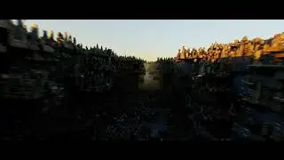 SciFi city, particle generation