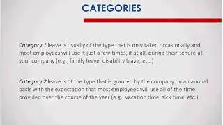 Policy Considerations for Paid Time Off