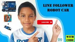 Line Follower Robot Car  using Arduino UNO, IR sensor and L298N motor driver