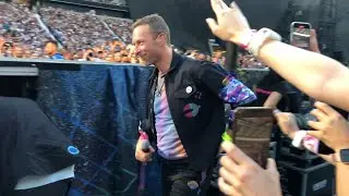 Coldplay - Frankfurt at Deutsch Bank Park compilation from the B Stage barrier - 2 July 2022