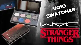 STRANGER THINGS MAC EYESHADOW SWATCHES 2023 | The Void!!
