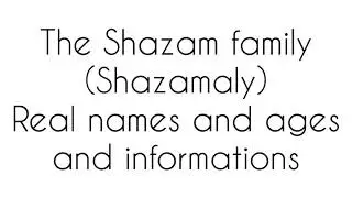 Shazam family kids actors real names and ages
