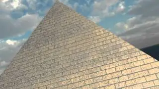 Cinema 4D pyramid scene