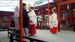 生田神社 結婚式 ①  三々九度の義  2012.10.14.
