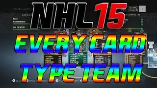 NHL 15 HUT: EVERY CARD TYPE TEAM BUILD!