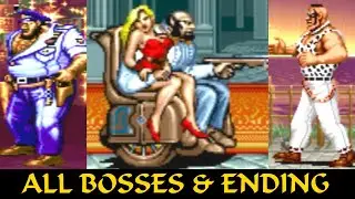 Final Fight Arcade All Bosses & ENDING