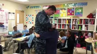 Navy brother gets a surprise!