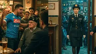 Tifoso Urlante Insulta un Veterano di 84 Anni in un Bar, Ma la Figlia in Divisa lo Fa Inginocchiare