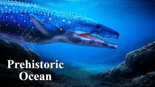 Prehistoric Ocean Ambience 🌊 | Underwater Sounds, Ancient Fish & Marine Dinosaurs