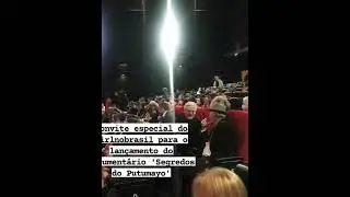 Stephen Rea ❤️ at the Segredos do Putumayo premiere S&atilde;o Paulo with Vanda Witoto singing 🎤🤩