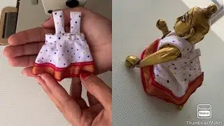 😍(no5and6)😍How to make laddu gopal new simple cotton dress 👗 🙏🙏🙏🙏🙏