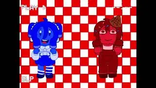 (TW FLASHING LIGHTS!) Red and blue noob animation! (Melt ice cream)