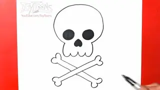 How to Draw a Skull and Crossbones | Preschool