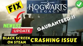 Hogwarts Legacy crashing and black screen issue on steam fix