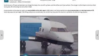 Aircraft Critical Surface Contamination Lesson Demo
