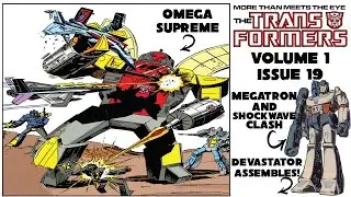 Omega Supreme Battles Megatron | Devastator Battles Autobots  | Classic Transformers Issue 19 Marvel