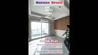 Work in Progress at 4BHK FLat, Lotus 300, Noida Sec-107 |ModernSpace Best Interior Designer in Noida
