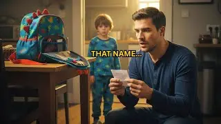 Single Dad Finds a Note In His Son's Backpack....The Name On  It Makes Him Freeze