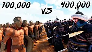 100,000 SPARTAN vs 400,000 MONGOL | Ultimate Epic Battle Simulator 2