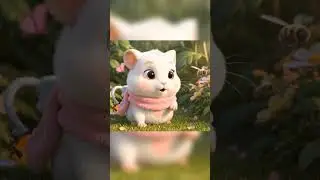 Milo&rsquo;s Morning Garden Adventure 🐹🦋  Cute Hamster Shorts for Kids #shorts #cartoon #animation #cute