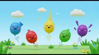 Five Little Toy Balloons Bounce Bounce Bounce | Nursery Rhymes for Kids & Baby Songs