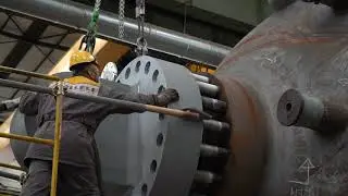 End of production process for the manifacturing of Hydrocracking reactors