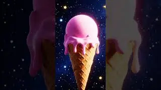 🍦 Surreal Ice Cream Spin | Viral CGI Short | AI-Generated Ad Concept #shorts