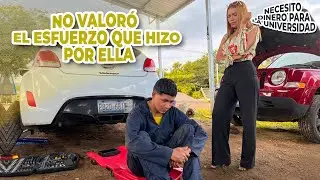 Esta mujer no quería a su esposo por ser mecanico y lo estabafaba pero mira la lección que recibio