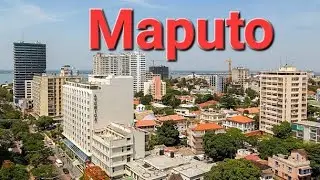 Maputo Mozambique, 4k Drone Footage