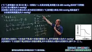 (87)－1 #選修化學 Ⅰ 第3章 3－3.6 溶液的#蒸氣壓 (習題) 【龍哥化學】教學︰#林志龍 、製片︰#倪赫擎