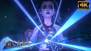 [4K AI] | Arcane Season 2 | Ekko saves Jinx Scene | UPSCALED