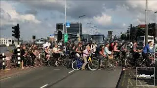 Evening rush hour in Amsterdam