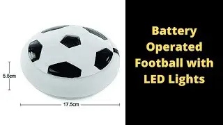 The Ng Art air Powered Battery Operated Football with LED Lights for Indoor and Outdoor Games