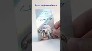 Impressively Cute: Custom Embossed Laser Cards #cardmaking #cards #businesscard#carddesign