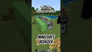 EASIEST Two Way Flying Machine #minecraft #bedrockedition