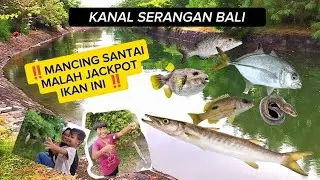 ‼️Mancing di KANAL PULAU SERANGAN BALI banyak strike berbagai macam ikan‼️