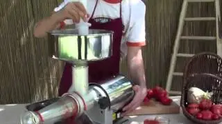 Epepineuse &eacute;lectrique Tre Spade grand mod&egrave;le pour coulis confitures et sauces tomates - Tom Press