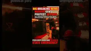🚨Massive GEN Z protest against the Government of PERU🇵🇪#genz #per&uacute; #protest #genzprotests
