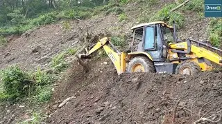 Budget Constraint-Massive Hilly Landslide-Backhoe Loader-Removing Landslide