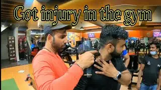 First Gym Vlog | Gym Workout Vlog | Fitness nation malviya nagar | Injury Got  During Workout