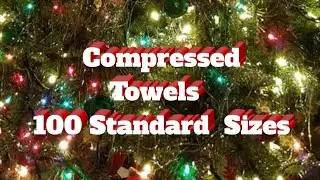 Compressed  Towels   100 Standard  Sizes